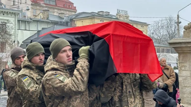 Перепоховання останків воїна УПА Данила Шумука у Львові