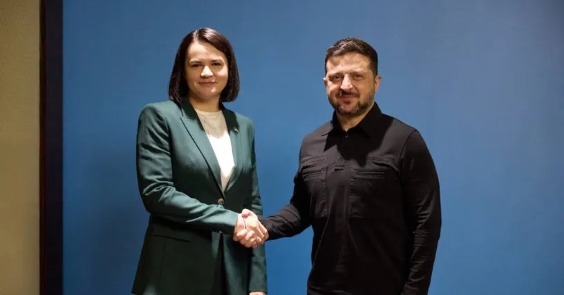 Зеленський зустрівся з лідеркою білоруської опозиції Тихановською в Києві