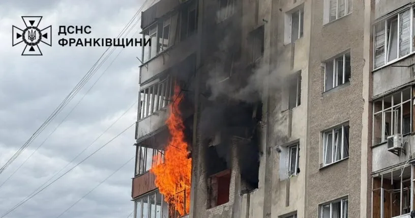 В Івано-Франківську через атаку росії постраждали десять людей